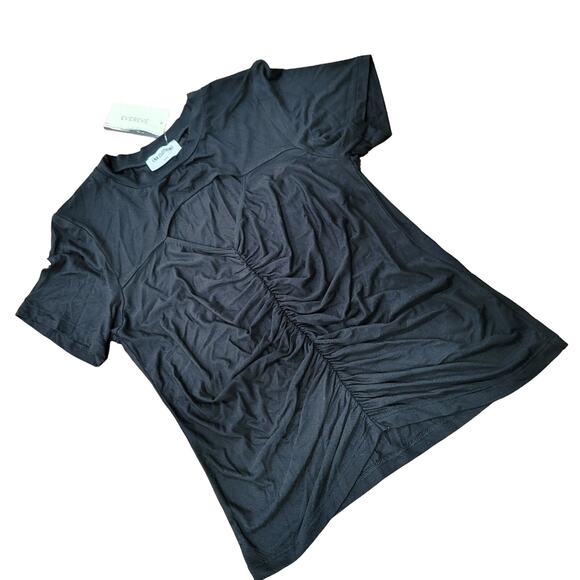 LNA Clothing Juliana Ruched Front  Cut Out Top Size Small - Picture 2 of 8